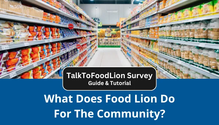 What Does Food Lion Do For The Community?