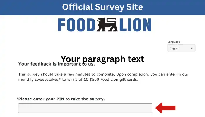 Talktofoodlion Official Survey Site Screenshot